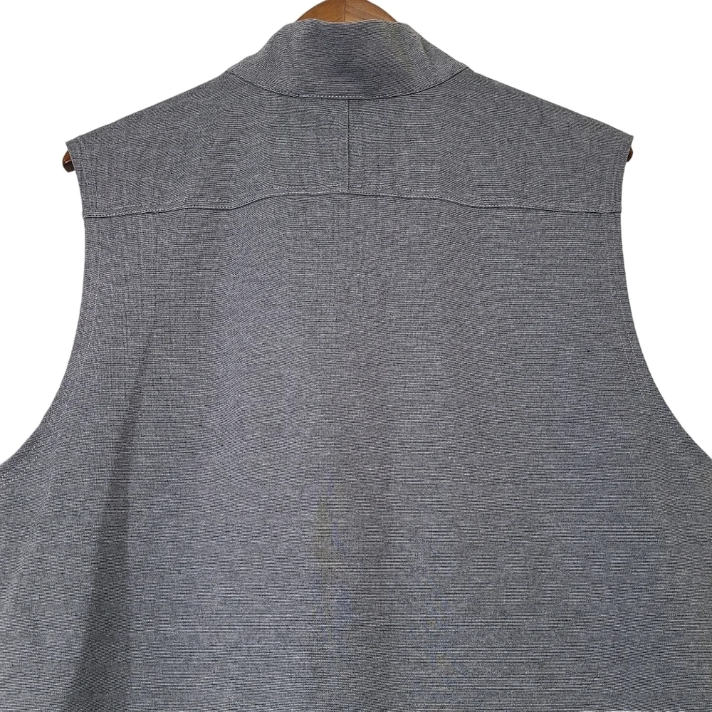 Doc & Amelia by Cintas Men's Vest Heather Gray Full Zipper Front Size Large
